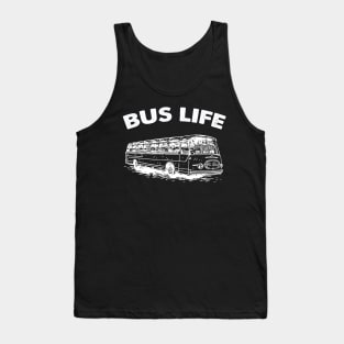 Bus Life Skoolie Vintage Bus Tank Top